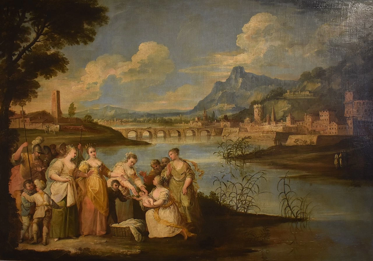 Giuseppe Zola-44-ritrovamento di Mosè - Pinacoteca Civica Pieve di Cento